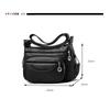 SIRAMO Women's Shoulder Bag, Crossbody, Water-Repellent Oxford Cloth, Lightweight, Multi-Layered Storage, and Large Capacity with Pockets