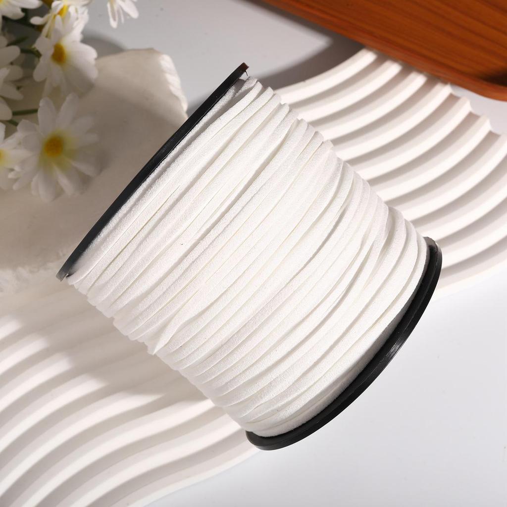 3mm Colored Korean Deerskin Suede Cord - Eco-Friendly Handmade Hanging Rope