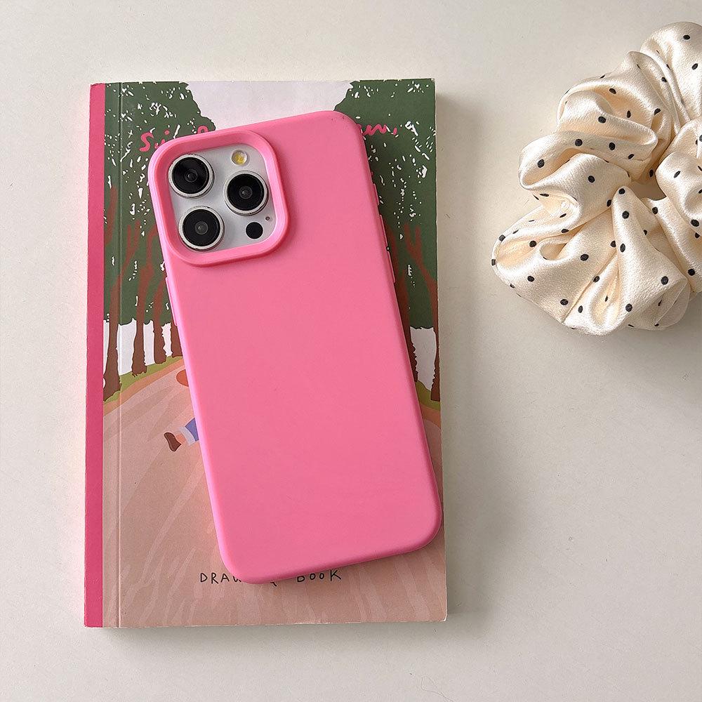 Minimalist iPhone 12-16 Protective Case: Soft Shell, Macaron Colors
