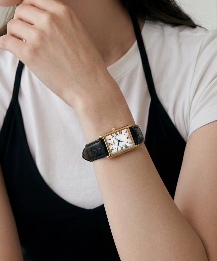 Sialeugo Sg-010S-Gwb Fennel Collection Women'S Leather Wristwatch (Free Gift Included)