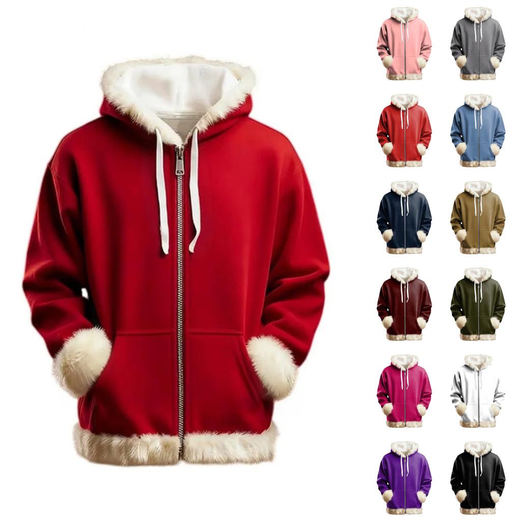 Men's And Women's Unisex Fashion Casual Top Solid Color Long Sleeve Pet Pocket Hoodie Sweatshirt