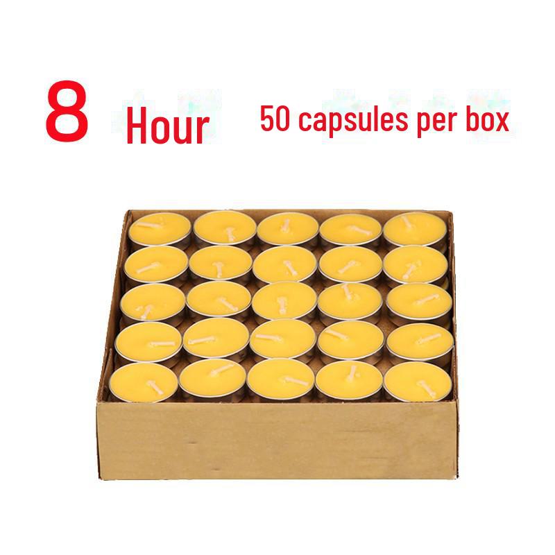 Aluminum Shell Plant Butter Candle Lamp - 8, 12, 24 Hours Burn Time