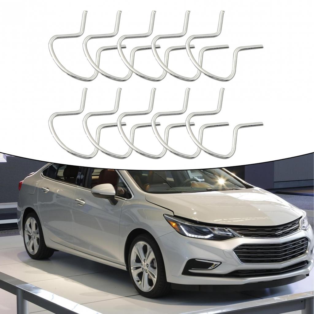 Crank Retainer Door Handle Wind Horseshoe Clip Set Sliver