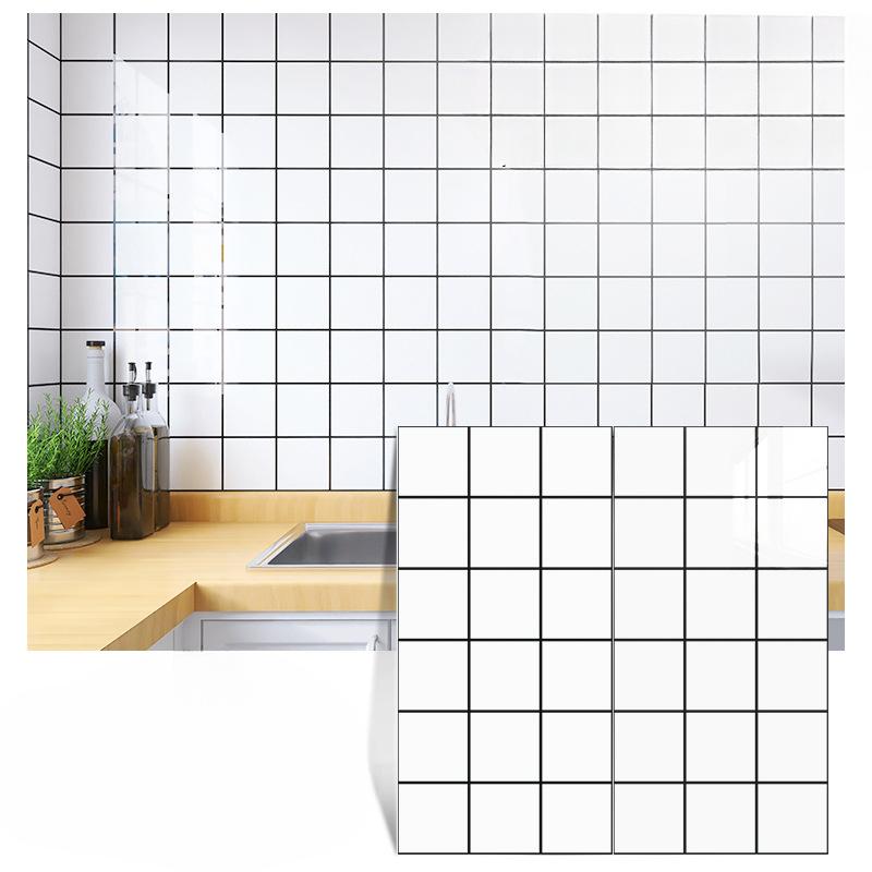 600mm×300mm Marmor Küchen Ölfest Folie Herd Wasserdicht Feuchtigkeitsbeständig Selbstklebende Tapete Arbeitsplatte Schrank Renovierung Fliesenaufkleber