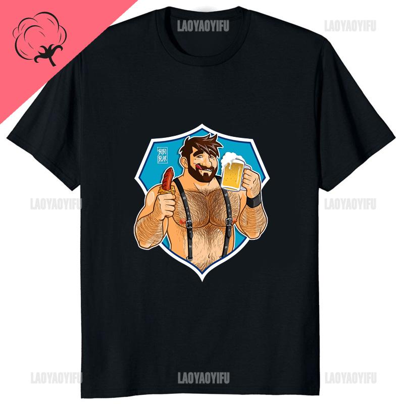 New Arrival Adam Likes Funny Cotton T-Shirt Bobobear Printed Gay T Shirt Humor BEAR Graphic Fashion Comfort Breathe Man Tshirt
