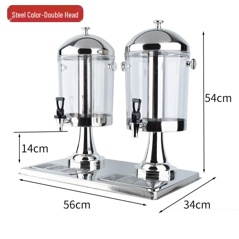 Commercial Double Head Insulated Beverage Dispenser