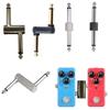 Miwayer 1/4Pcs Guitar Pedal Coupler 6.35mm(1/4")Male To Male Straight Type Z Type Adapter /for Effects Pedals
