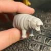 Fun Ornament Realistic Hippo Statue with Exquisite Details Desktop Figurine Decor for Home or Office Portable for Hippo