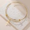 Dawapara Ankh Kreuz Auge des Horus Armband Verstellbar Antiker Ägyptischer Anhänger Schutz Amulett Edelstahl Schmuck