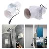 Inline Duct Fan 12V 10W Silent Exhaust Blower Quiet Air Circulation Fan Simple Use for Hydroponic Tent & Small Spaces