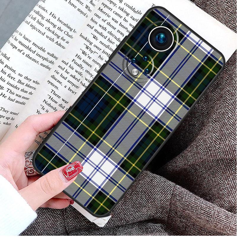 Clan Stewart Dress Tartan Plaid Case For Honor Magic 8 6 7 Lite Honor 400 200 Pro 50 70 90 X8c X8b X9a X9c X9b X9d Win Cover