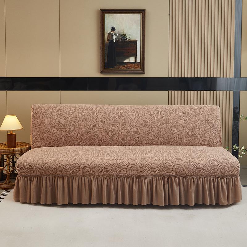 

Утолщенная жаккардовая юбка для дивана, покрывало для кровати, чехол для дивана без подлокотников Alice, чехол со свастикой, универсальная модель Large 190-220cm