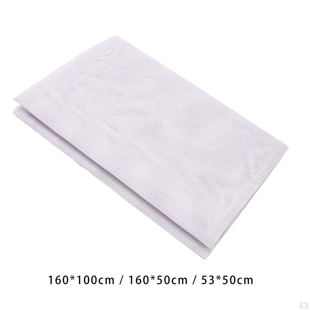 Aida tyg korsstygn handarbete 14 karat för gobeläng Örngott massiv vit dekorbroderi