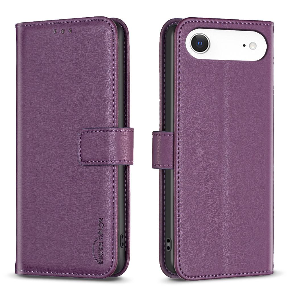 For iPhone 17 Air Phone Case BINFEN COLOR BF17 Wallet Folio Flip Leather Cover