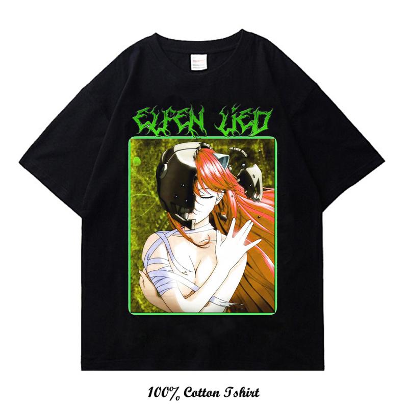 Giapponese Per Uomo Donna Grafico Manga Hip Hop Oversize Harajuku Top Moda Estate Cotone Magliette Divertenti Cool