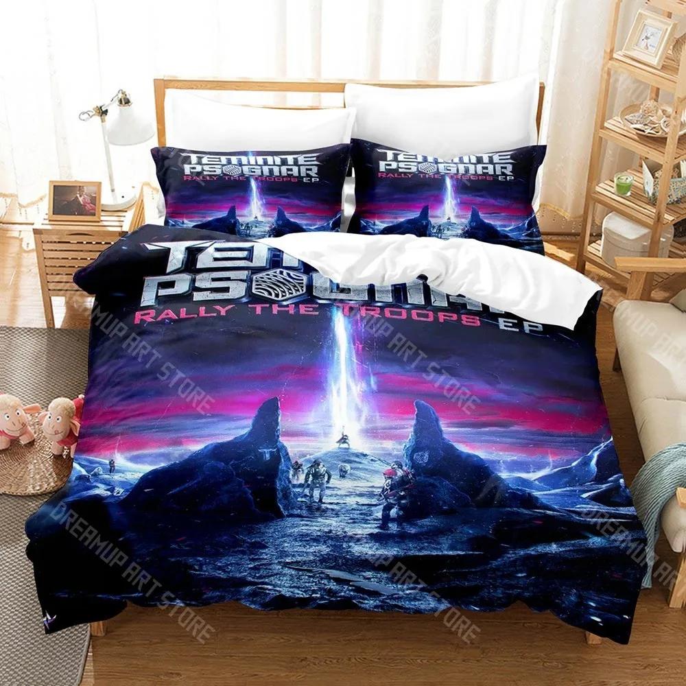 3D Print Teminite Logo Bedding Set Single Twin Full Queen King Size Bed Set Adult Boys Bedroom Duvetcover Sets Teminite
