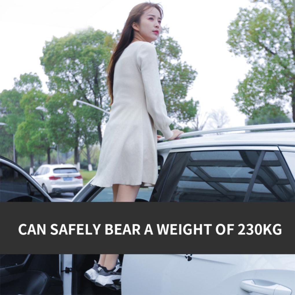 Car Foot Pedal Aluminum Alloy Vehicle Door Step Auto Latch Folding Hook Doorstep Rooftop Rack