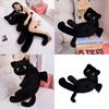 Black Cat Plush Pillow Large Soft Toy For Bedside Decor And Gift Idea