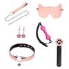 Nekomusume Flirting Set: SM Toys with Restraint Collar & Bone Gag