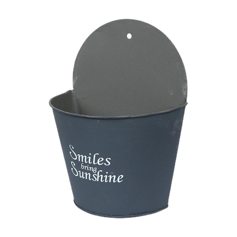 Vaso da Fiori da Parete Cesti per Piante da Appendere Cesto Semicircolare Balcone Giardino