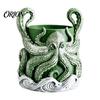 Deep Sea Plant Container 3D Printed Octopus Planter, Planter with Tray, Holder, Nautical Coastal Flower Pot Indoor Outdoor Holder for Cactus,