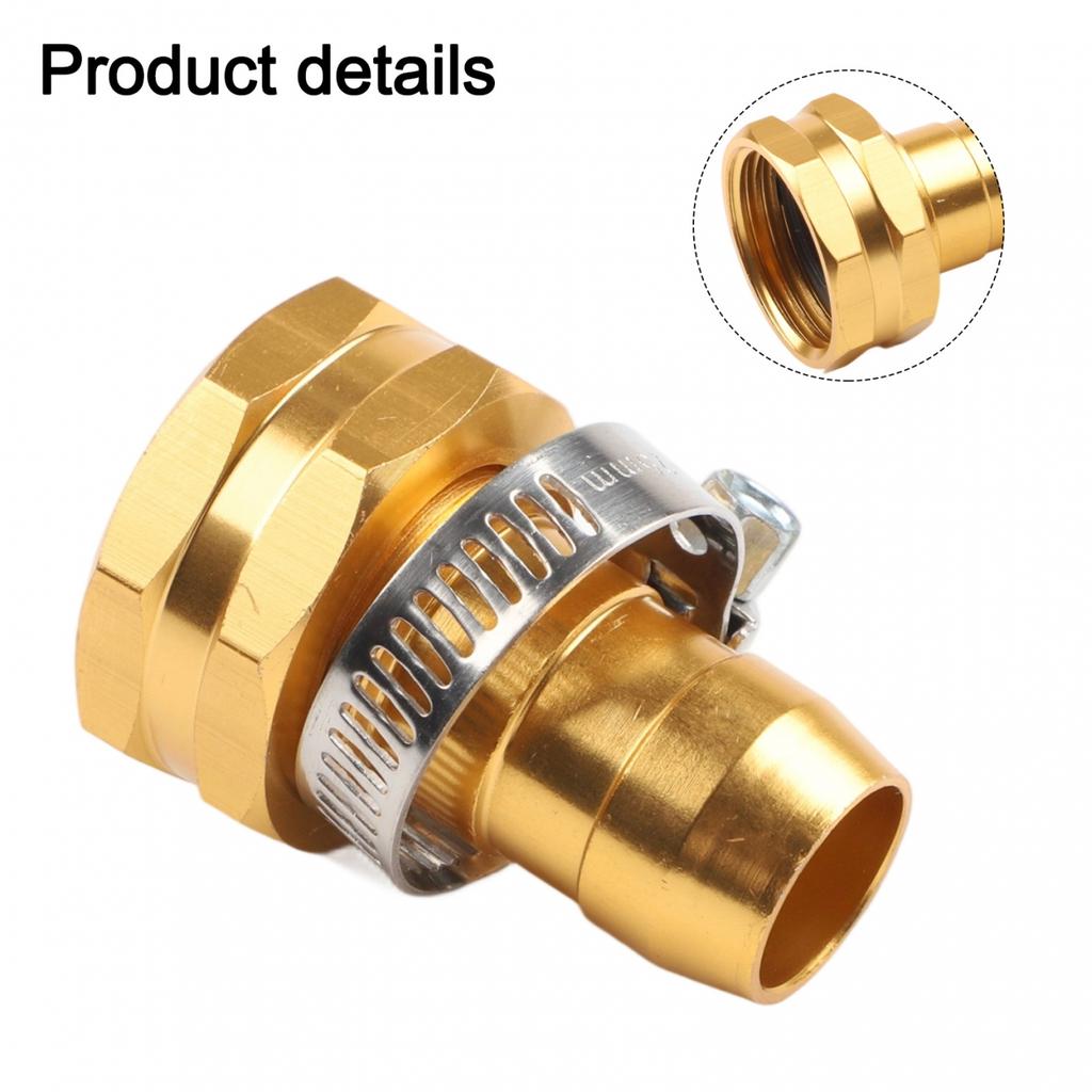 Garden Hose Metal Connector Kit for 34 Inch Hoses Rustproof Aluminum Mender