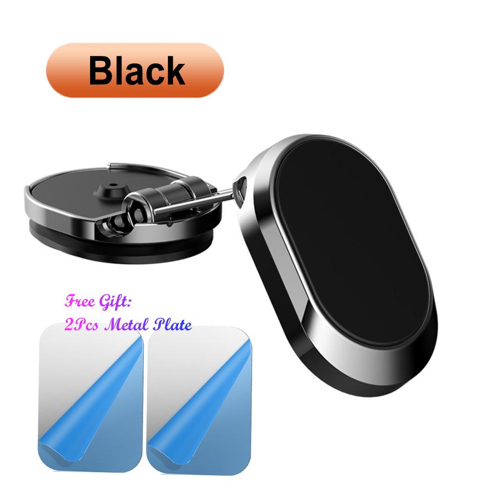 Magnetic Car Phone Holder Magnet Phone Bracket Foldable Dashboard Stand 360-degree Rotatable Navigation Holder Car