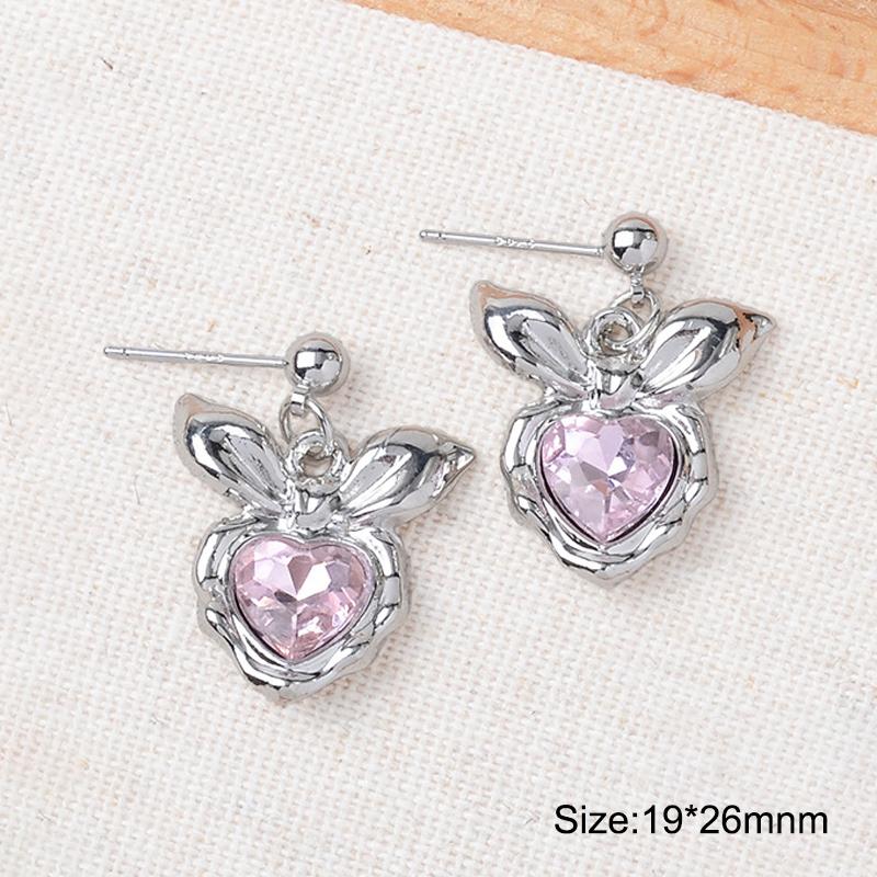 

Sweet And Cool Style Earrings Love Earrings Four-Pointed Star Bow Earrings Earrings Female Ins Style Niche Long Earrings