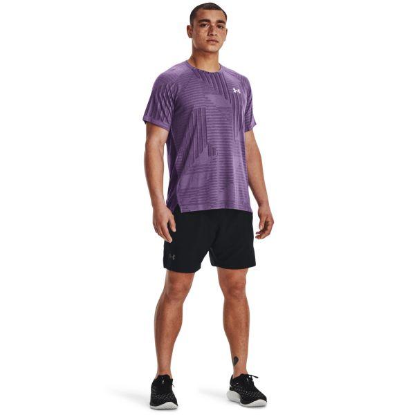Under Armour Pure Color Belted 2-In-1 Running Shorts Men Bottoms Black 1376831-001