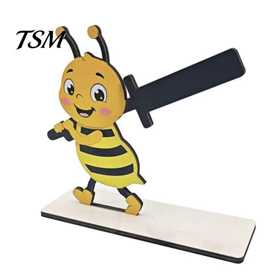 Sturdy Paper Roll Stand Funny Animals Wooden Toilet Holder, 3D Animal Bathroom Decor, Cute Cartoon Solid Wood Tissue Rack Free Standing for Home, Fun