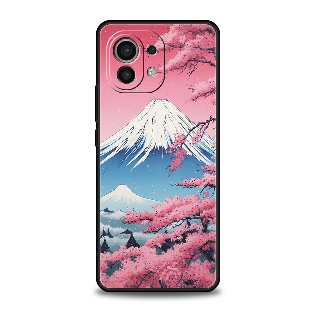 

Японский пейзаж Чехол для телефона Для Xiaomi 14 13T 12T Pro 12 13 11 Ultra Mi Note 10 Lite 10T 5G 11X Pro 11T 11i 9T Силиконовый чехол For Xiaomi Mi 9T