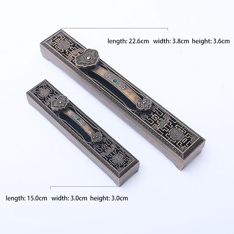 Creative Retro Black Wooden Incense Holder Home Office Incense Burner Carving Censer Box Traditional Chinese Type Wood Handmade