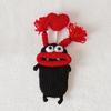 Pull Out Car Keys Cases Bag Funny Cartoon Keychains Pouch Hand Knitting Keys Wallets Organizers for Women and Men