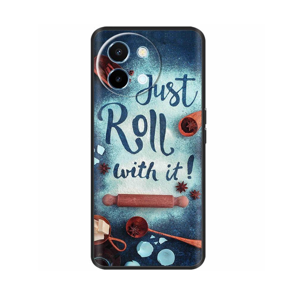For Vivo Y38 5G Phone Case Cute Fashion Heart Flowers Cases For Vivo Y18 Soft Silicone Bumper Cover For Vivo Y18E Fundas Shells