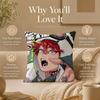 Manga G-GokurakugaiS Cushion Cover Double-Sided Printed Pillow Cover Hypoallergenic Dust-Mite Proof
