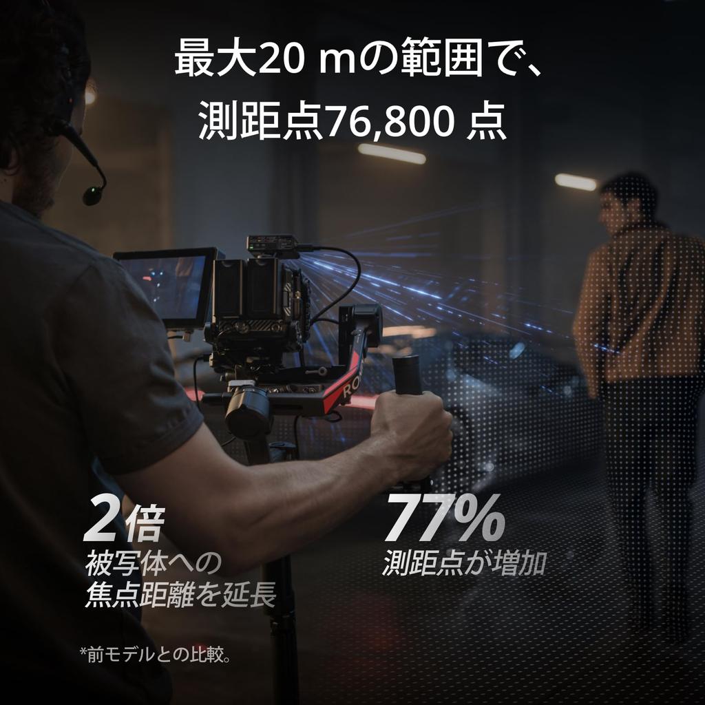DJI Focus Pro Creator Combo AMF Lens Control System with a Maximum 20m Focus AI and FIZ Lens Control Hand Unit Range, 76,800 Points, Recognition,