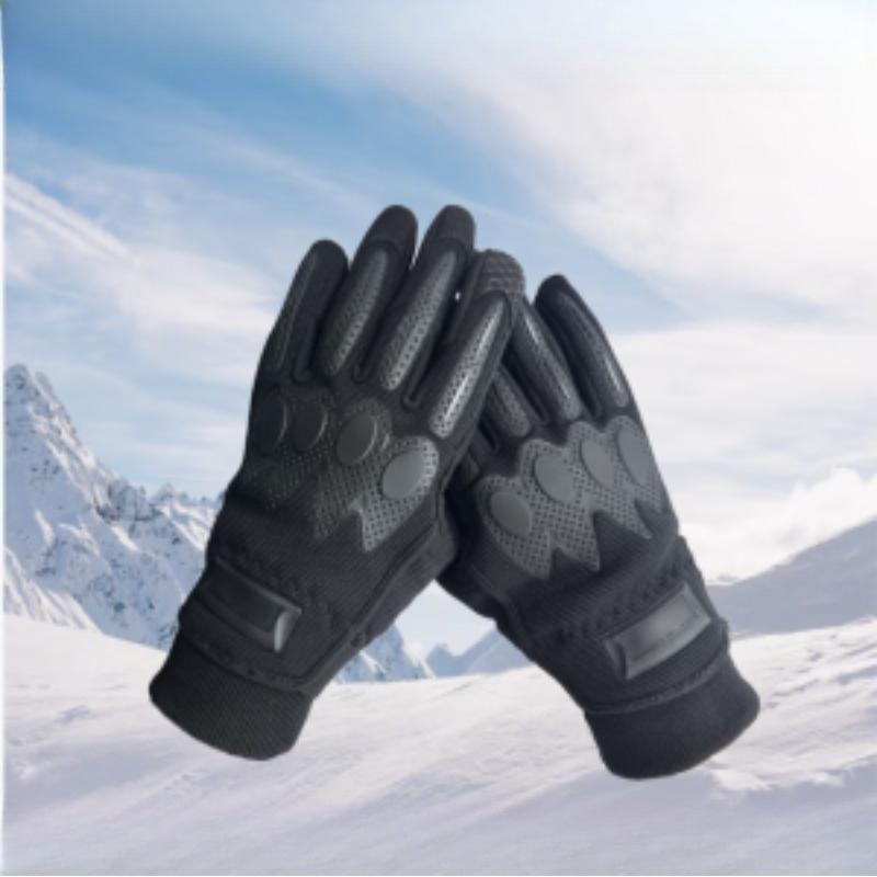 

Перчатки с полными пальцами черные велосипедные тактические перчатки с половиной пальцев для тренировок на открытом воздухе, полевого использования, износостойкие защитные перчатки чёрный