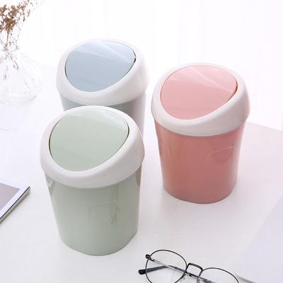 Plastik Çöp Kutusu Mini Masaüstü Çöp Kutusu Yaratıcı Çöp Kutusu Yatak Odası Banyo Ofis Yurtlar