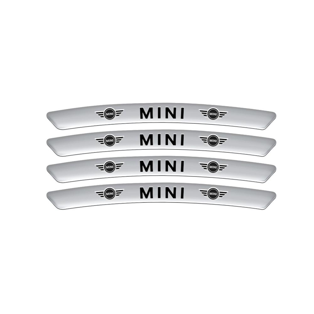 

4Pcs Aluminum Car Wheel Tyre Hub Rim Sticker Emblem Auto Accessories For MINI Cooper S JCW WORKS R55 R56 F55 F56 R57 R58 R59 R60