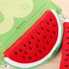 School Suppli Stationery Watermelon Pencil Case Cute Fruit Kawaii Plush Large Capacity Pencil Bag Cosmetics Case for Kids Gift
