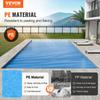 Solar Pool Cover, 40 X 20 Ft Rectangle Solar Blanket for Pools, Inground Above Ground Swimming Pool Solar Cover, 12 Mil Solar Covers Blue