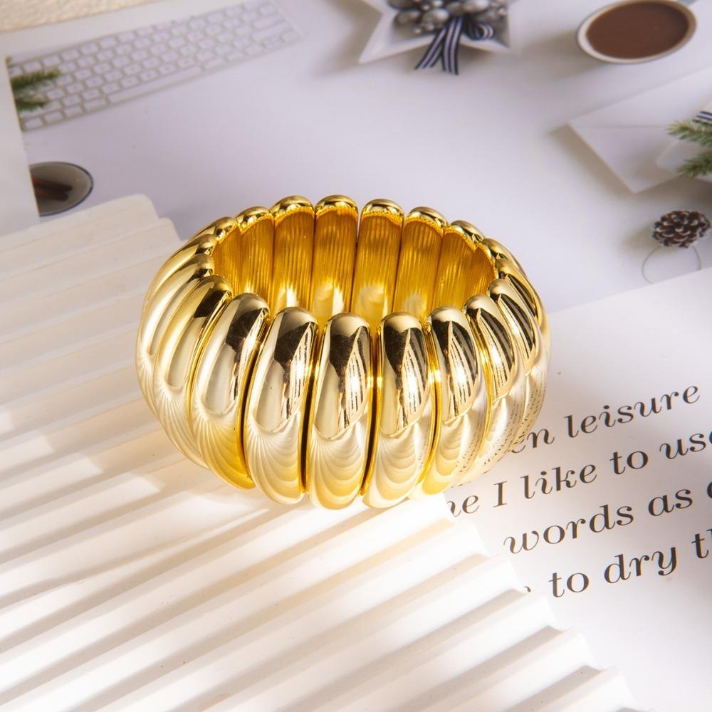 Elastic Design Geometric Bracelets Gold Silver Fashion Jewelry Elastic Bracelets  Special Occasions