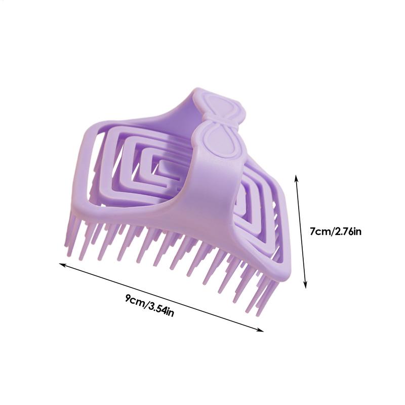 Hollow Out Hair Brush Hollow Hair Scrubber Shampoo Brush Scalp Scrub Massager Gentle Bath Cleaning Comb Bathroom Care Scrubber