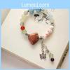 New Exquisite Chinese Ceramic Shell Scallop Bracelet Butterfly Charm Summer 2024