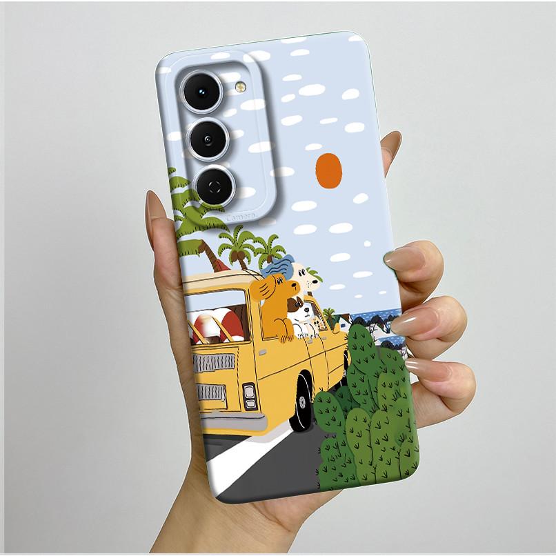 Casing For Tecno Spark 40 Pro 40Pro+ Plus 4G Aesthetic Flowers Phone Case Slim Liquid Silicone Anti Drop Protection Soft Cover