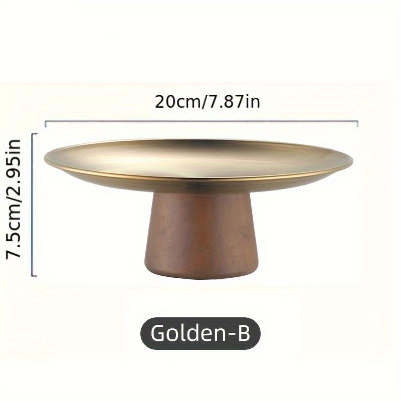 Stojan na dort 17/20/22cm, tác na dort, stojan na ovoce, dřevěná základna, nerezový stůl na čaj, odpolední čaj, stojan uprostřed