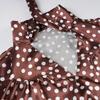 French Elegant Polka Dot Hollow Long Sleeve Women's Retro Style Casual Top