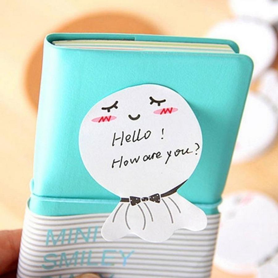 5pcs Cute Sunny Doll  Sticky Notes Memo Pad Paper Sticker Gift Cartoon Message Wall Fridge Stickers