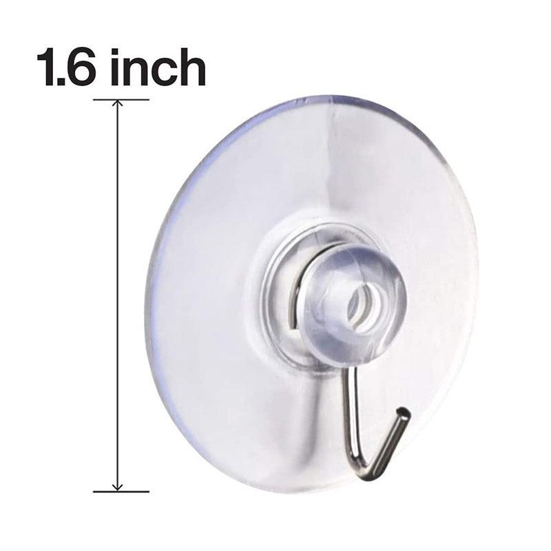 4cm Mushroom Head Suction Cup Hook: Eco-friendly Transparent PVC Bathroom Holder 4cm прозрачный