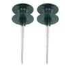 2pcs Hose Guide Spikes ABS Zinc Alloy Water Pipe Guide Wheel Durable Garden Hose Guide Holder for
